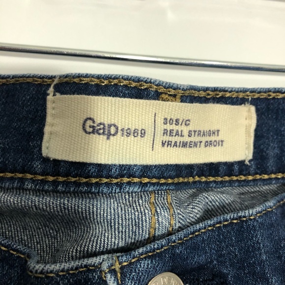 Gap Real Straight 9 1/2” Rise Jeans 30 Short - Picture 4 of 11